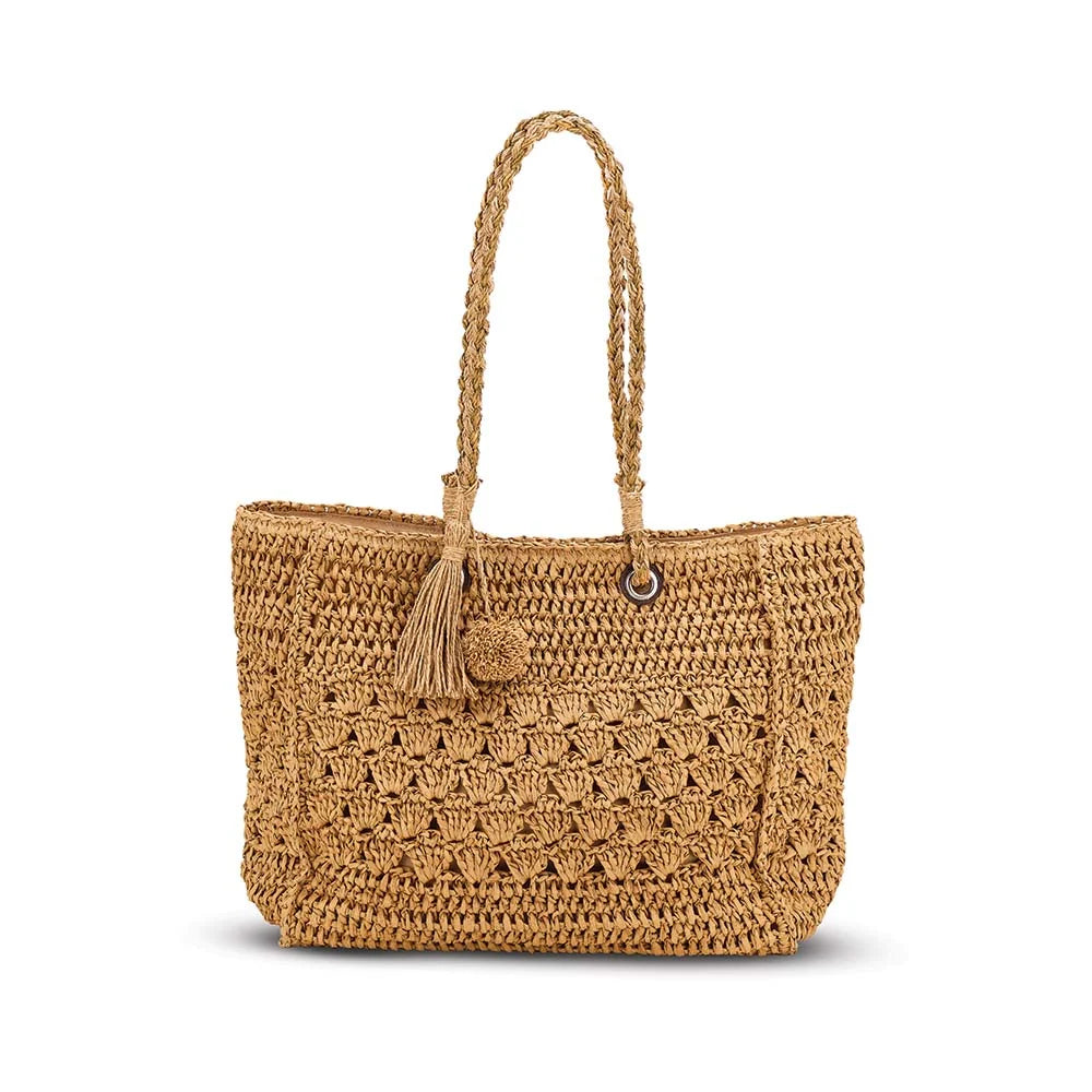 Annabel Trends - Crochet Tote with Poms