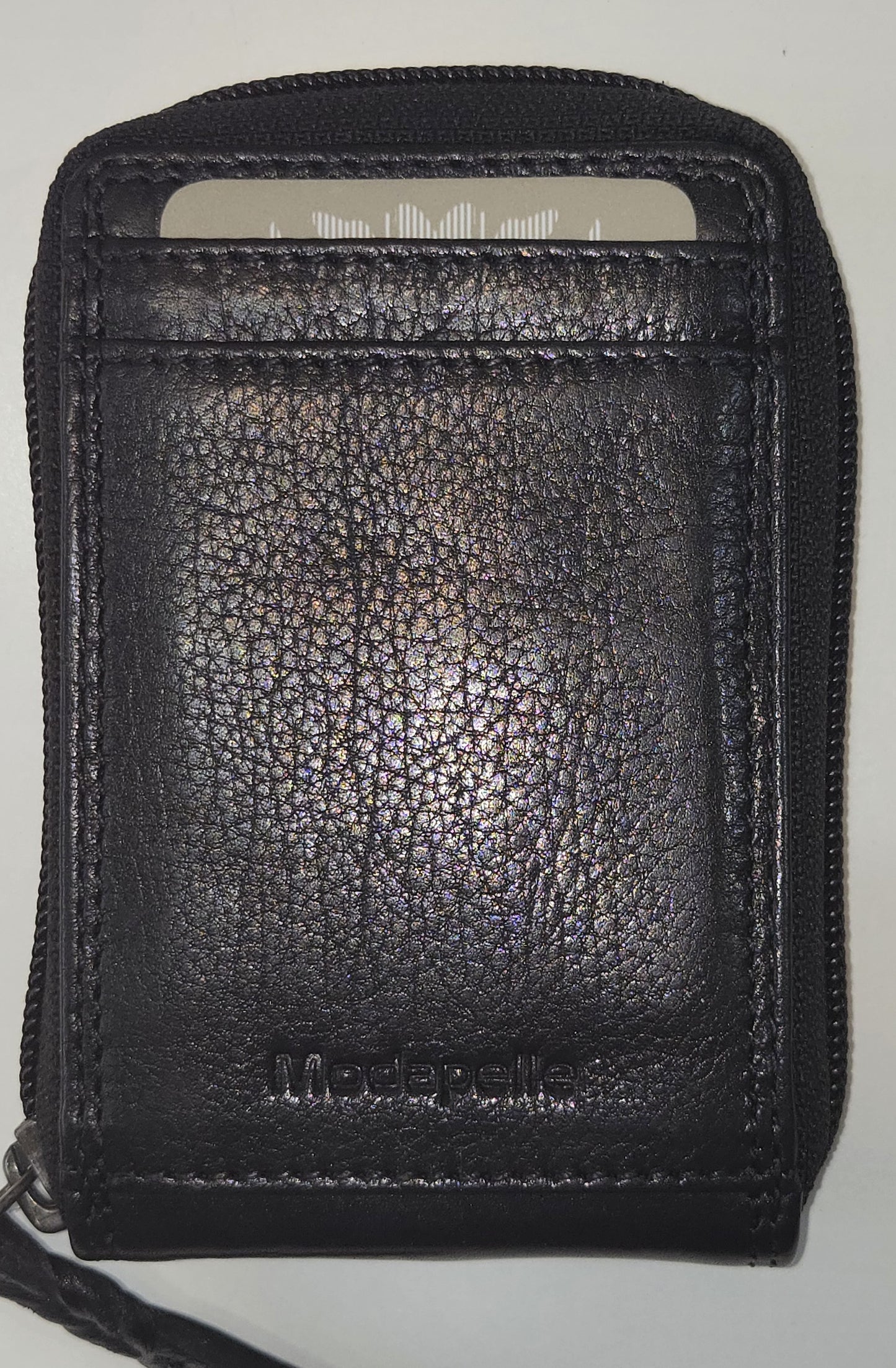 Modapelle - Soft Cow Leather Credit Card Zip Around Wallet 5781 - Rainbow Bags