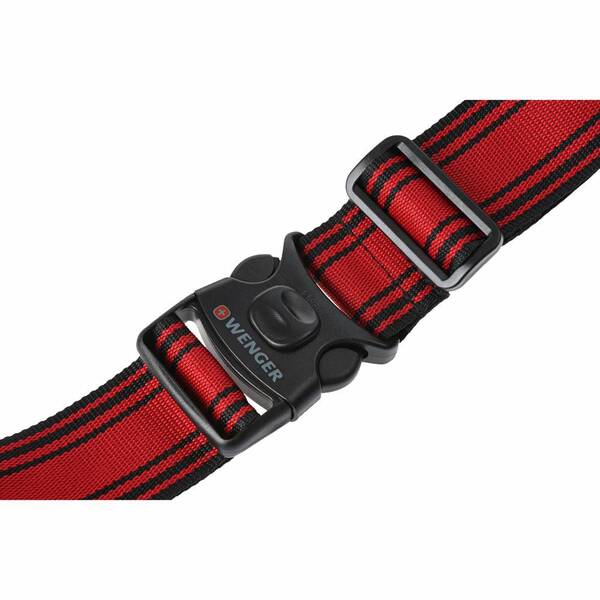 Wenger Locking Suitcase Strap 604597 - Black / Red