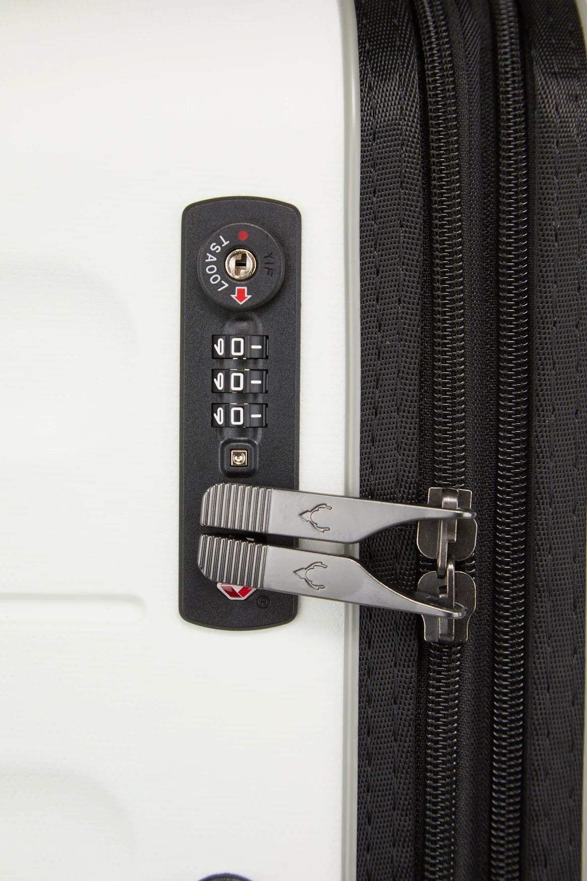 Antler Lincoln 56cm Carry On Hardsided Luggage - White - rainbowbags