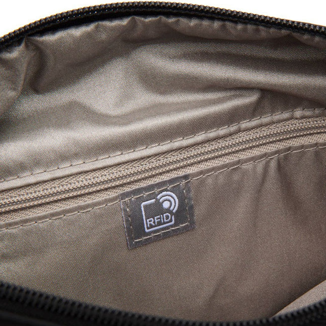 HEDGREN FANZINE Shoulder/Crossover Bag RFID - Black - Rainbow Bags