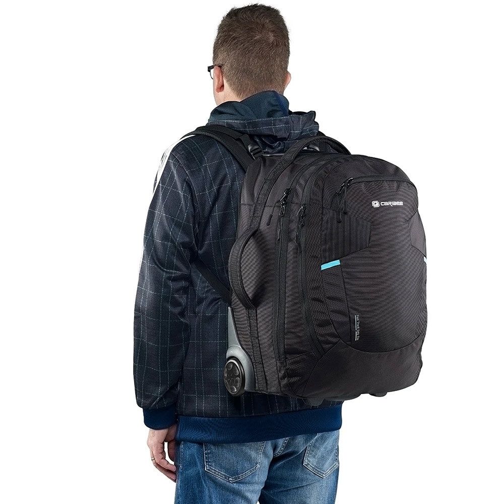 Caribee Stratos Hybrid 42L Wheel Aboard Backpack - rainbowbags