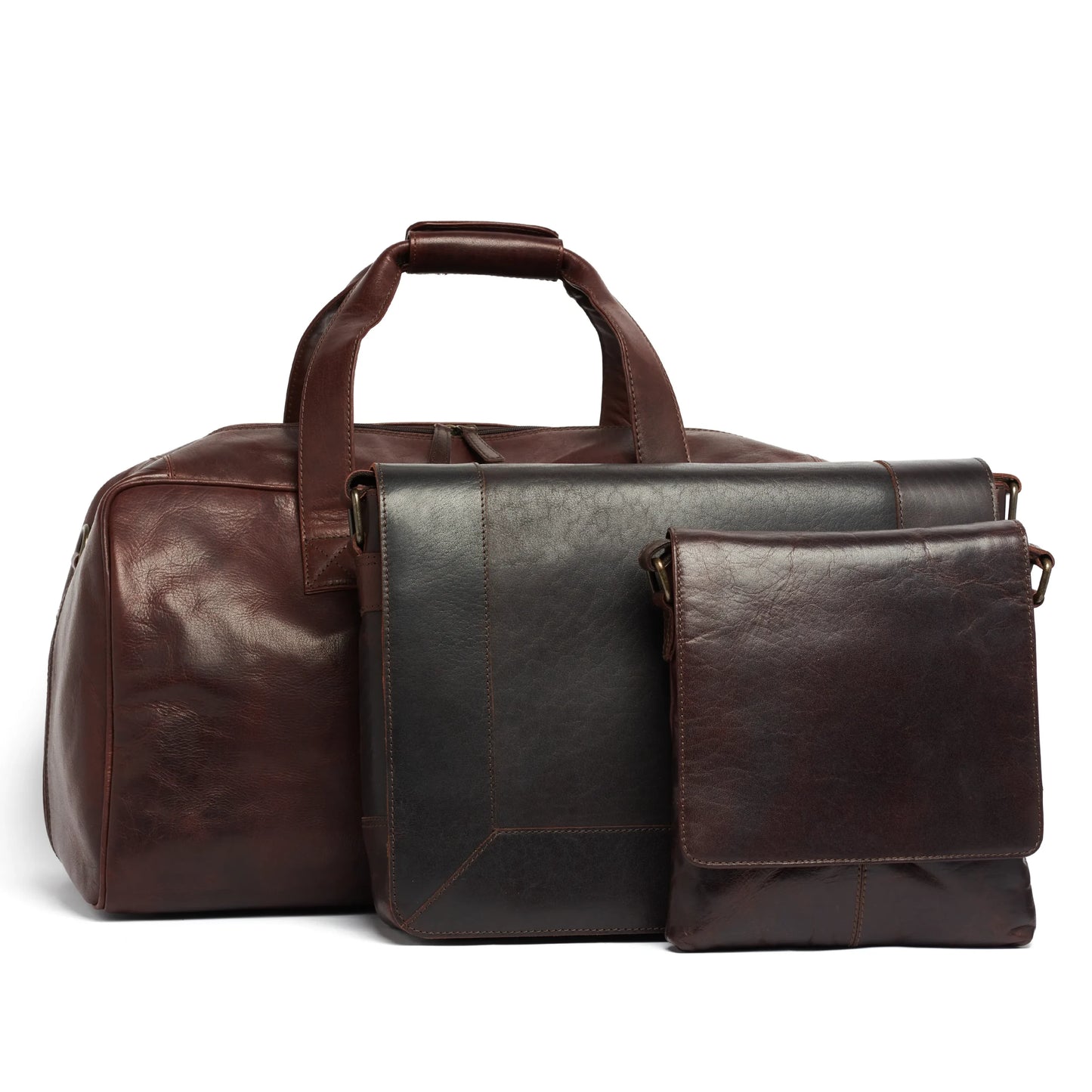 Rugged Hide RH-1305 Klein Leather Satchel in Brown