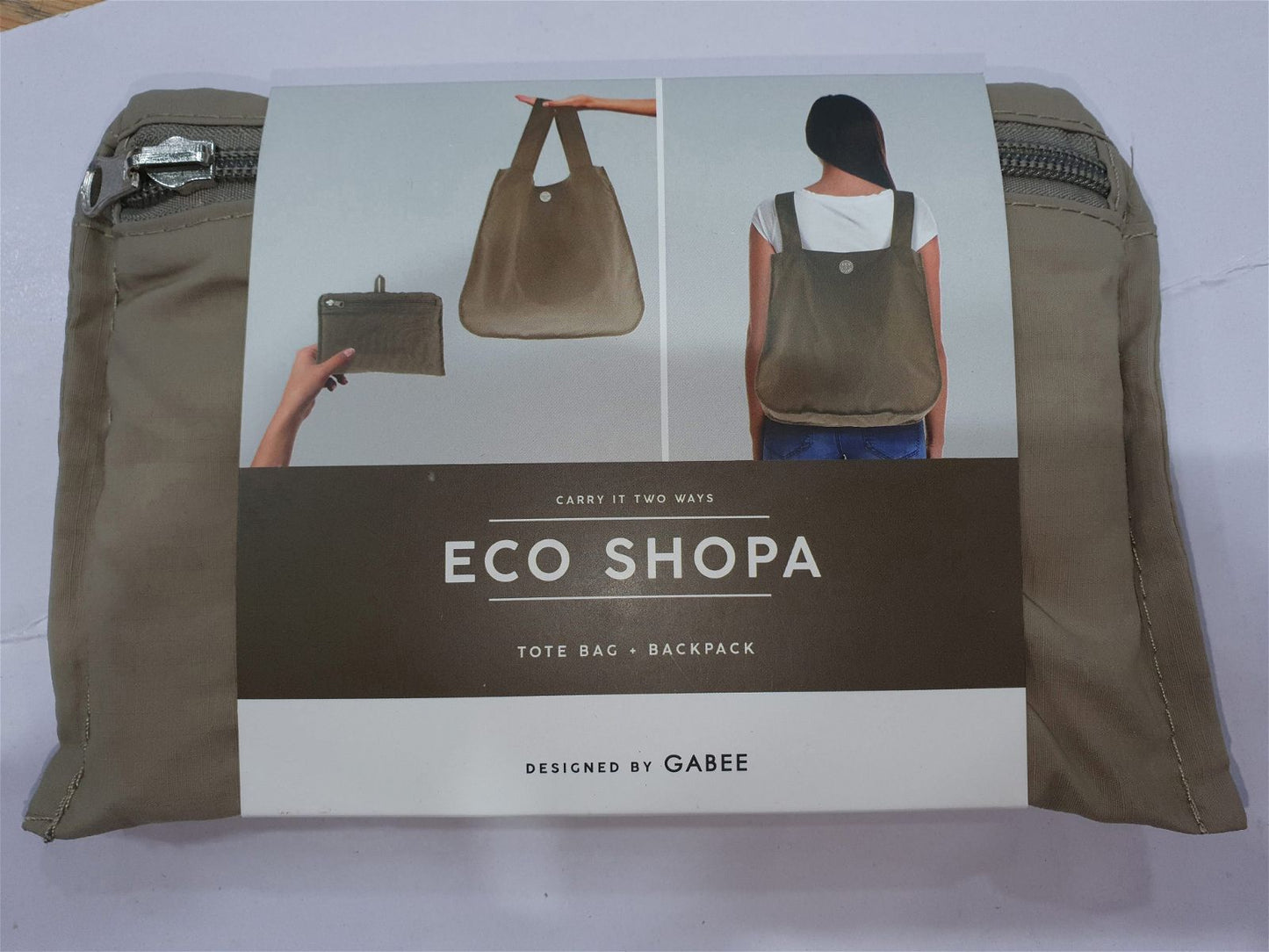 Gabee - Recycled Polyester ECO SHOPA Convertible tote Bag & Backpack - rainbowbags