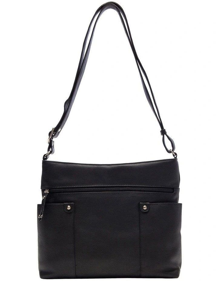Joan Weisz Black Large 3 Pocket Sling black - rainbowbags