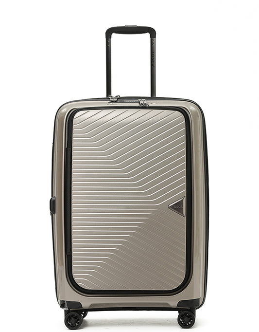Tosca - Space X 25in Medium dual opening Suitcase - Champagne