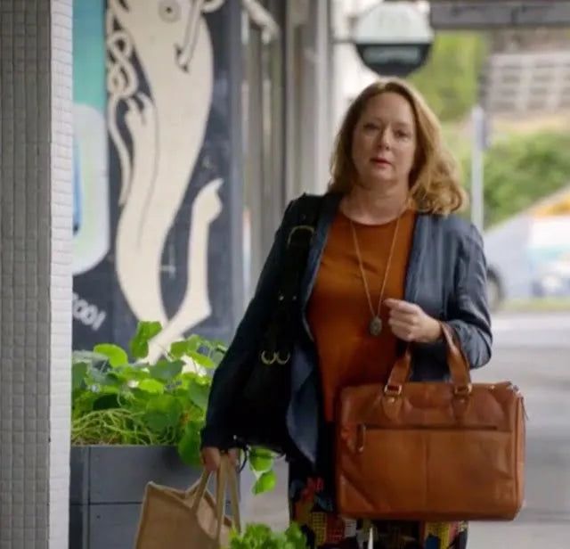 Oran Leather - OB-23202 Garnet Vintage Leather Satchel Bag (Briefcase) - rainbowbags