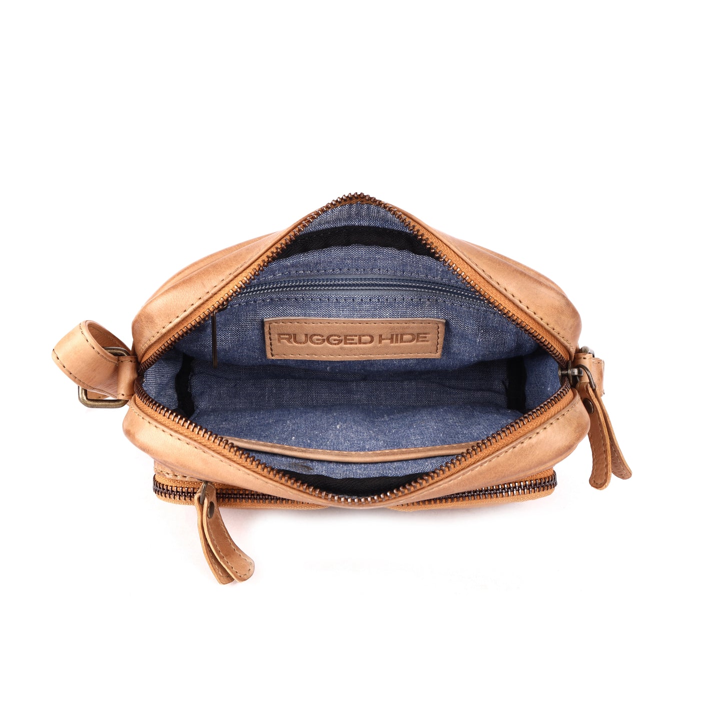 Rugged Hide - Small Crossbody Bag RH-4770 Burnie - Rainbow Bags