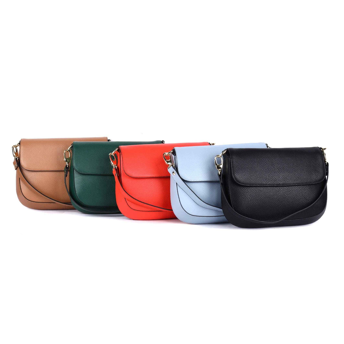 Rugged Hide - RH-4796 Tamworth Leather Shoulder/Crossbody Bag - Rainbow Bags