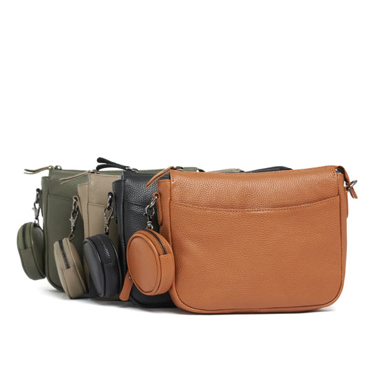 Rugged Hide RH-4916 Sienna Shoulder and Cross Body Leather Bag