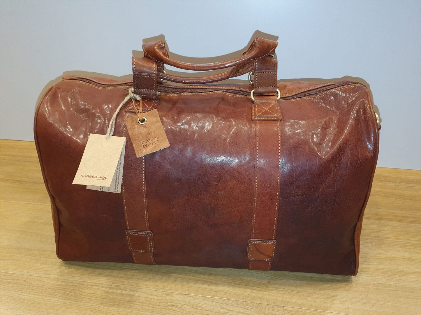 Rugged Hide - Cairo Leather Overnight Bag - rainbowbags