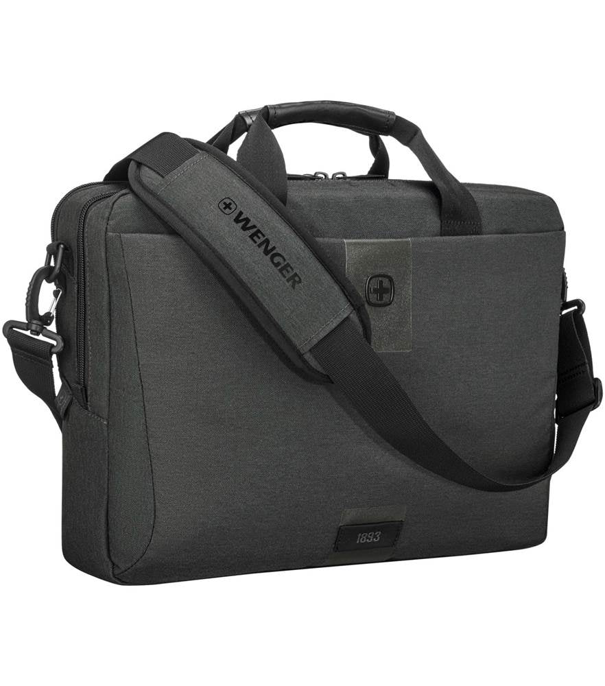 Wenger MX ECO 16" Laptop Brief with Tablet Pocket - Charcoal