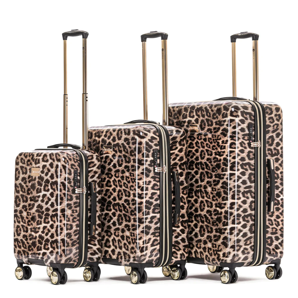 Tosca Luggage Leopard Hard Trolley Case Sets rainbowbags