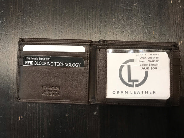 Oran Leather WJ-385 Eli Tiny Semi Men's Wallet