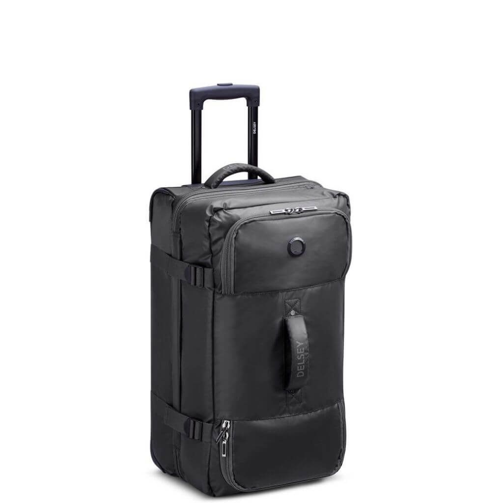 Delsey Raspail Trolley Duffle Large 82cm/100L Luggage - Black - rainbowbags
