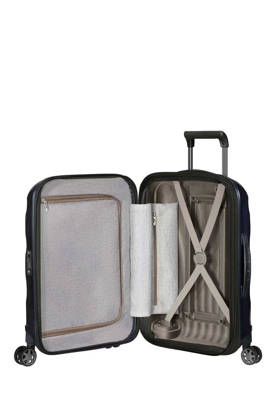 C-LITE  CARRY-ON SMALL 55CM 2.1KG SUITCASE EXPANDABLE Length 40cm - Midnight Blue