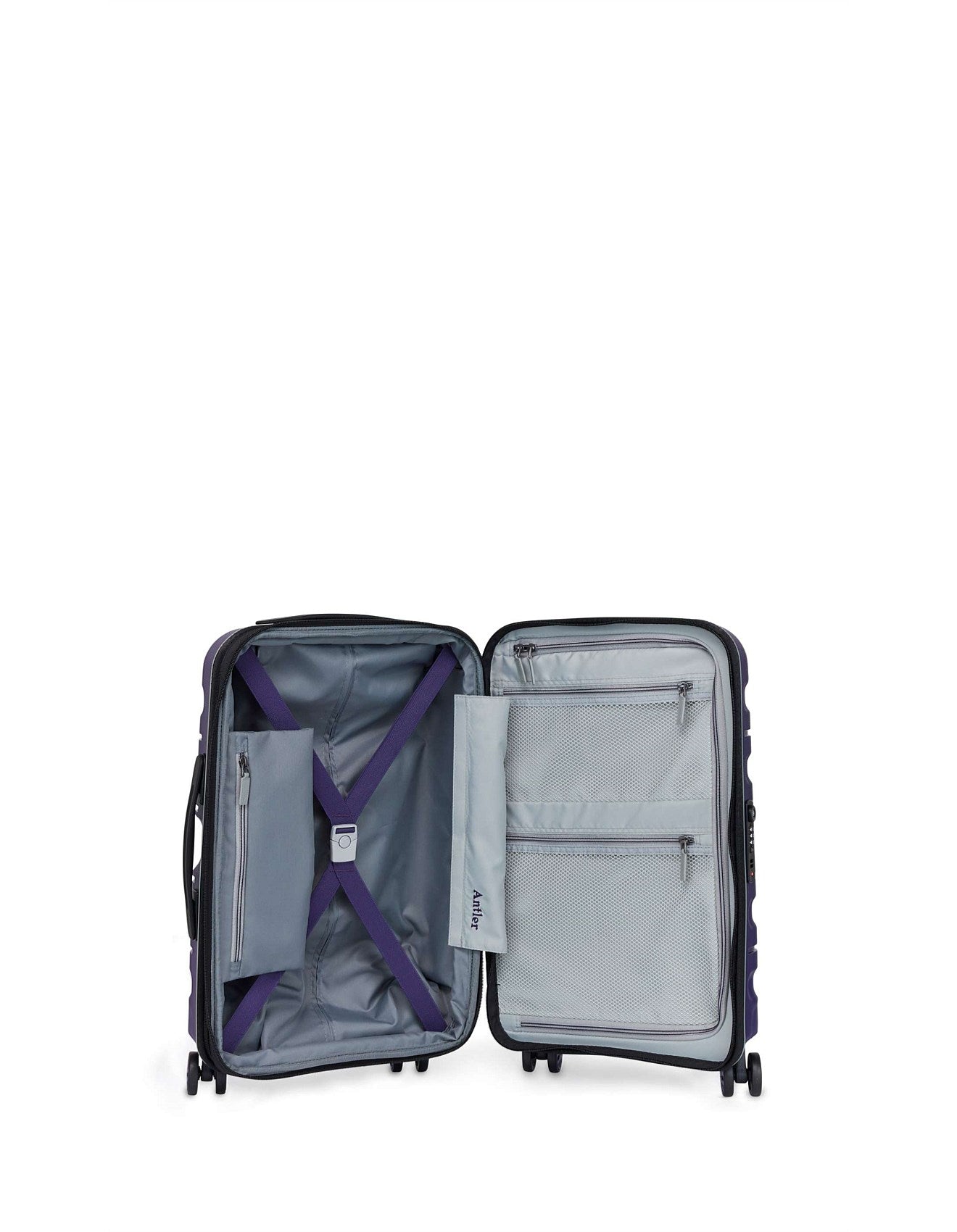 Antler - Lincoln Small 56cm Hardside 4 Wheel Suitcase - Plum