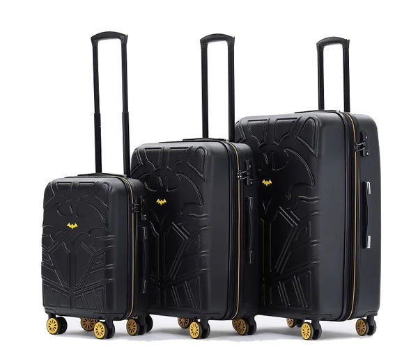 Batman - Set of 3 Suitcases 19in/24in/28in - rainbowbags