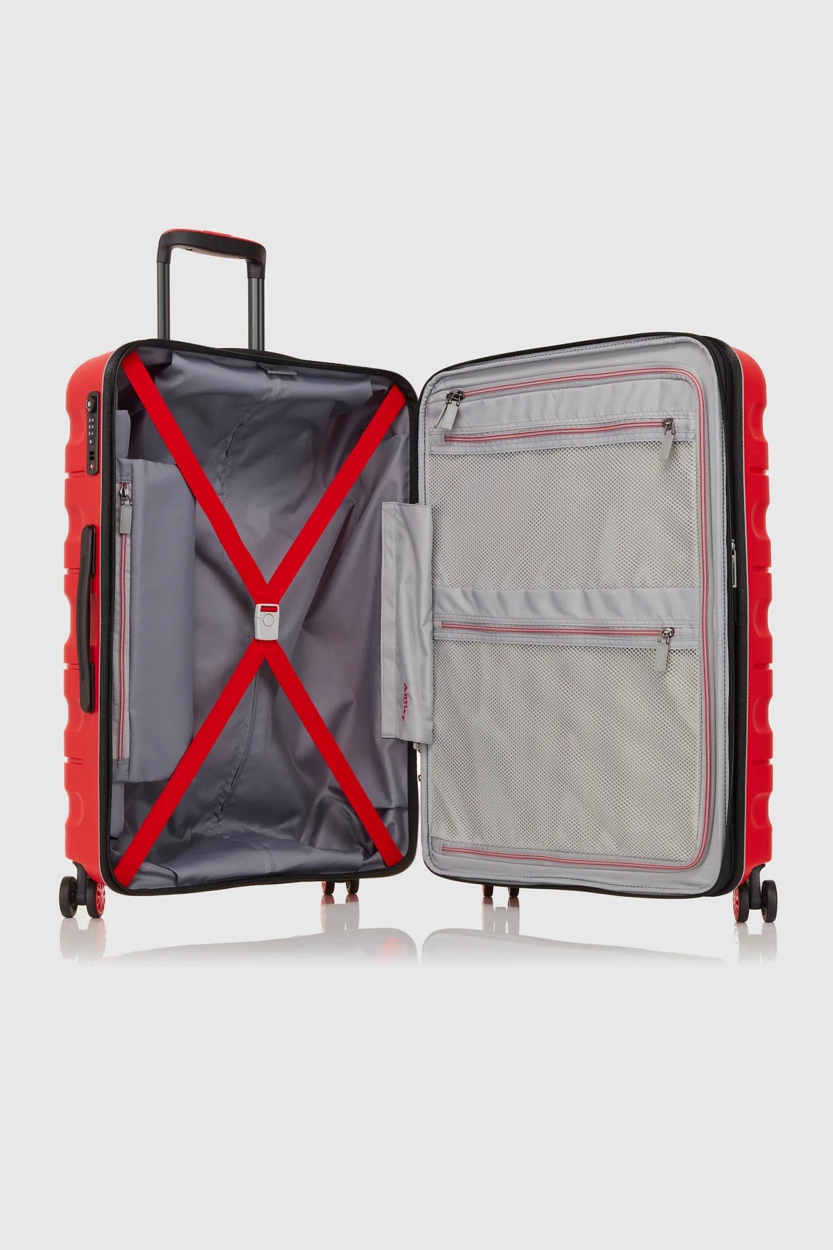 Antler – Lincoln Medium 68cm Hardside 4 Wheel Suitcase – Red