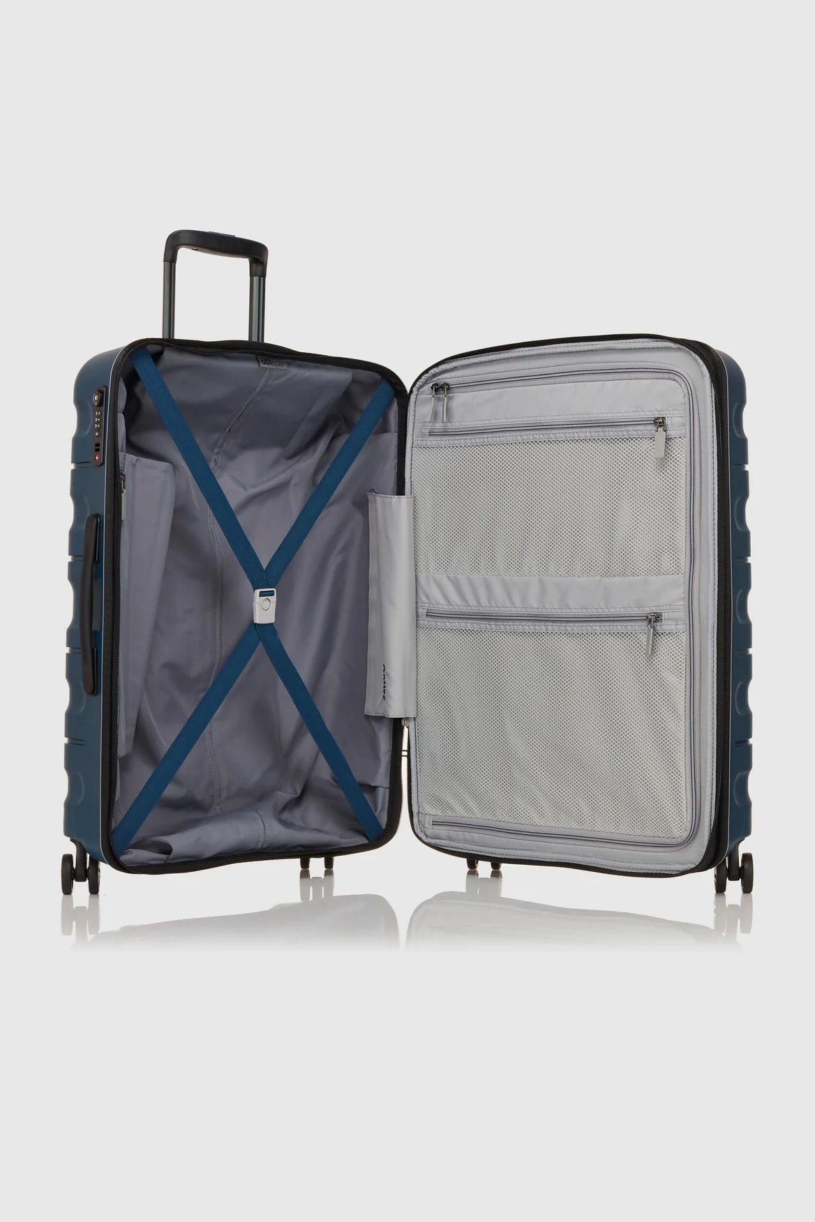 Antler - Lincoln Small 56cm Hardside 4 Wheel Suitcase - Navy - rainbowbags