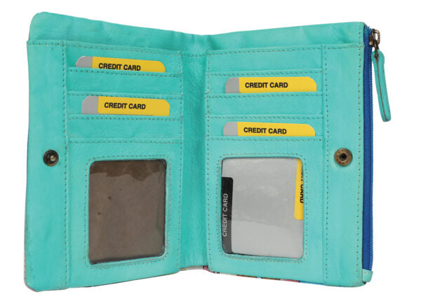 MOdapelle - Ladies Hand Painted Wallet Style 3238 - Rainbow Bags