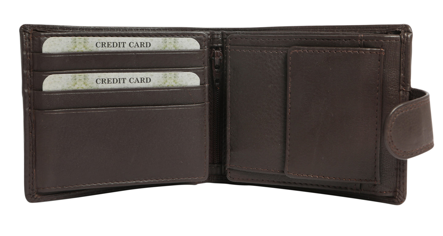 Modapelle - 男士 RFID 皮革钱包黑色