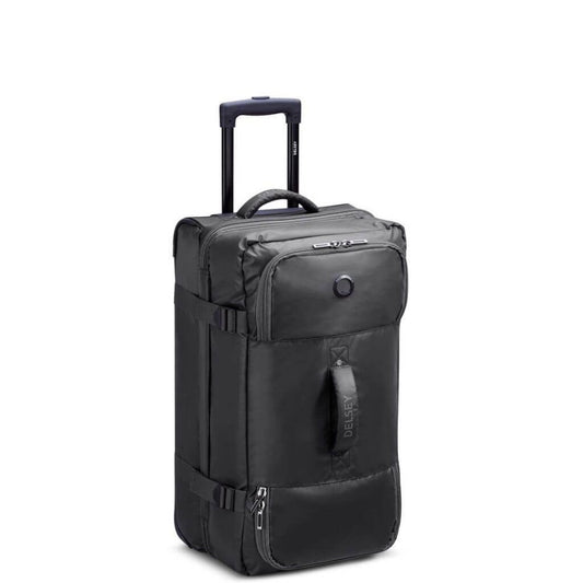 Delsey Raspail Trolley Duffle Medium 64cm/56L Luggage - Black - rainbowbags
