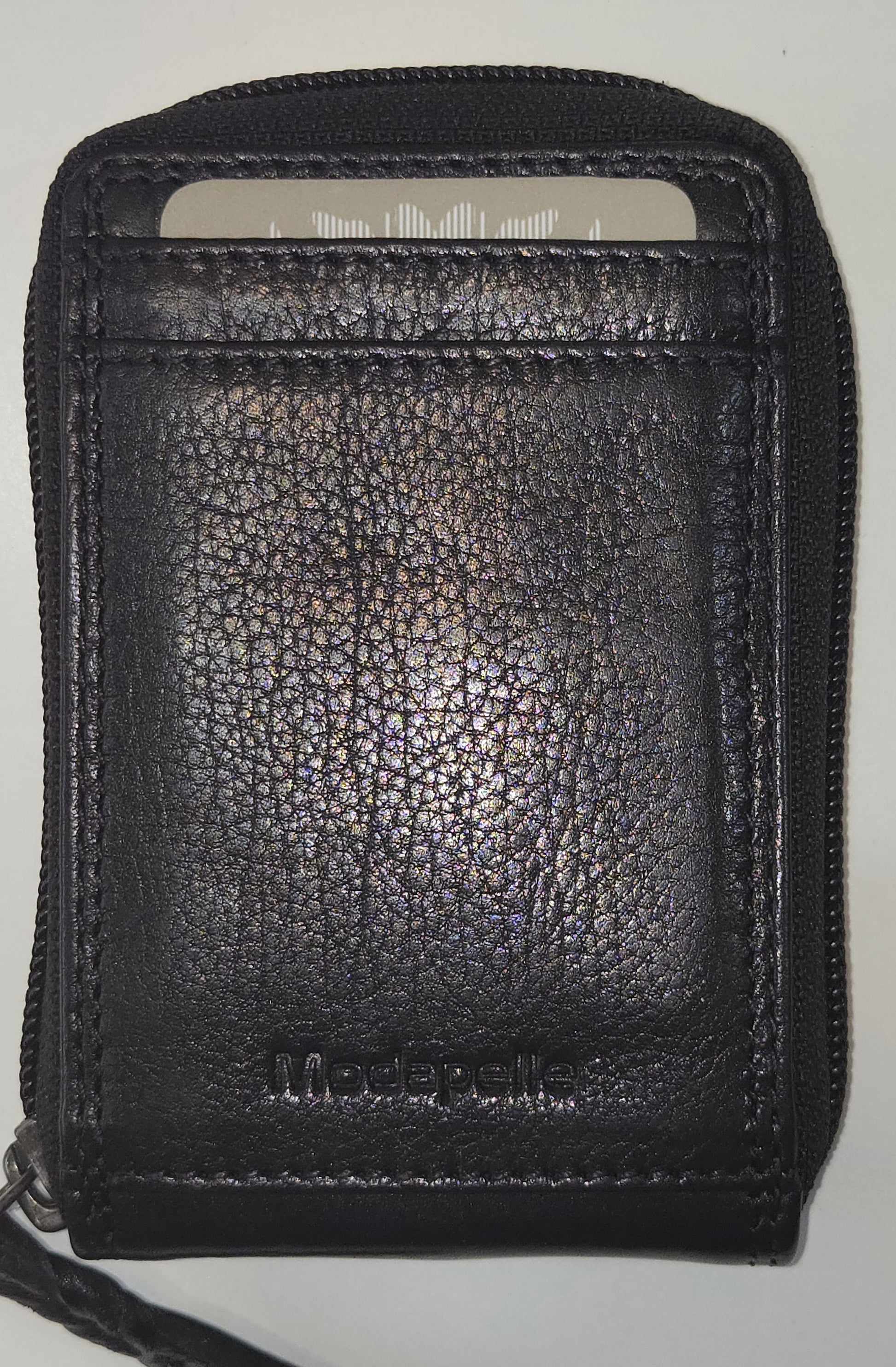 Modapelle - Soft Cow Leather Credit Card Zip Around Wallet 5781 - Rainbow Bags