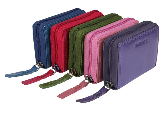 Modapelle LEATHER RFID CARD WALLET 5782 - Rainbow Bags