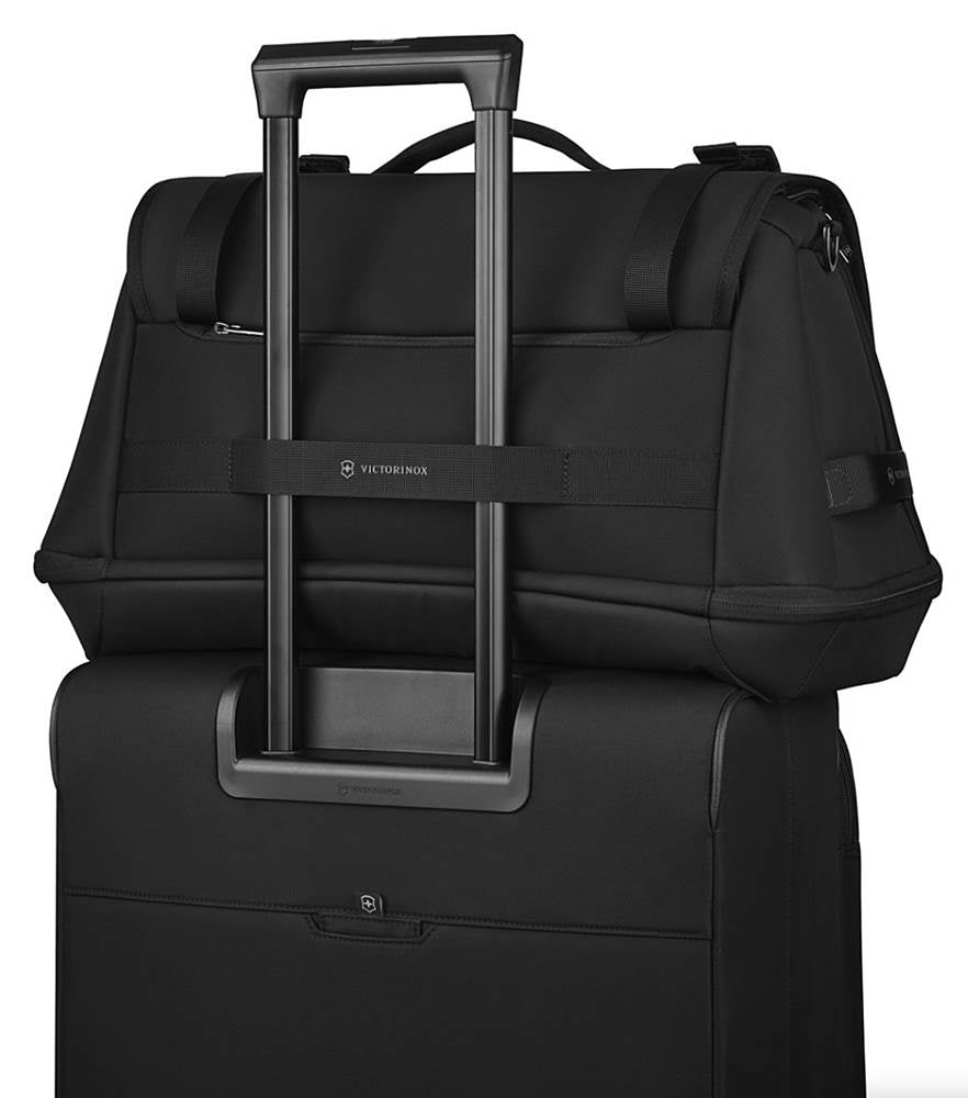 Victorinox Crosslight Duffel with Zippered Bottom Compartment Black Rainbow Bags
