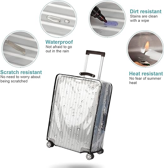 TOSCA CLEAR LUGGAGE COVER