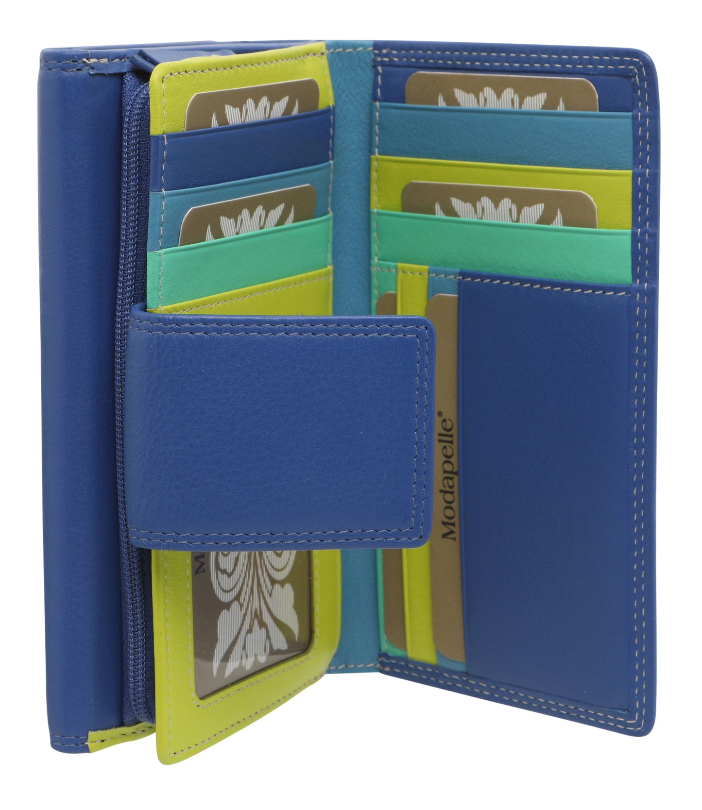 Modapelle - RFID Leather Multi Coloured Wallet