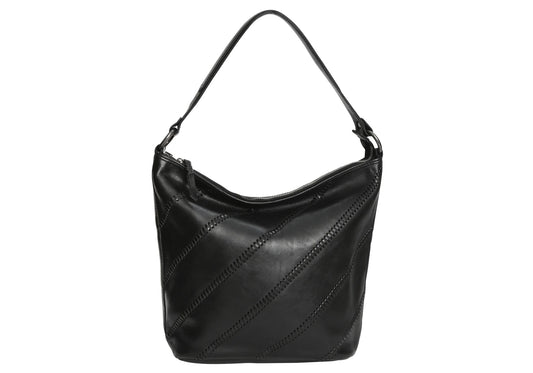 Modapelle Womens Vintage Leather Bag 7842 in Black