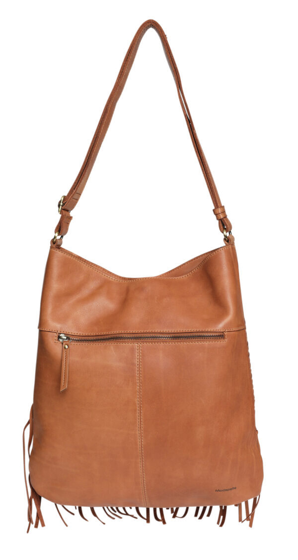 Modapelle Ladies Leather Shoulder/Cross Body Style 7897 Tan