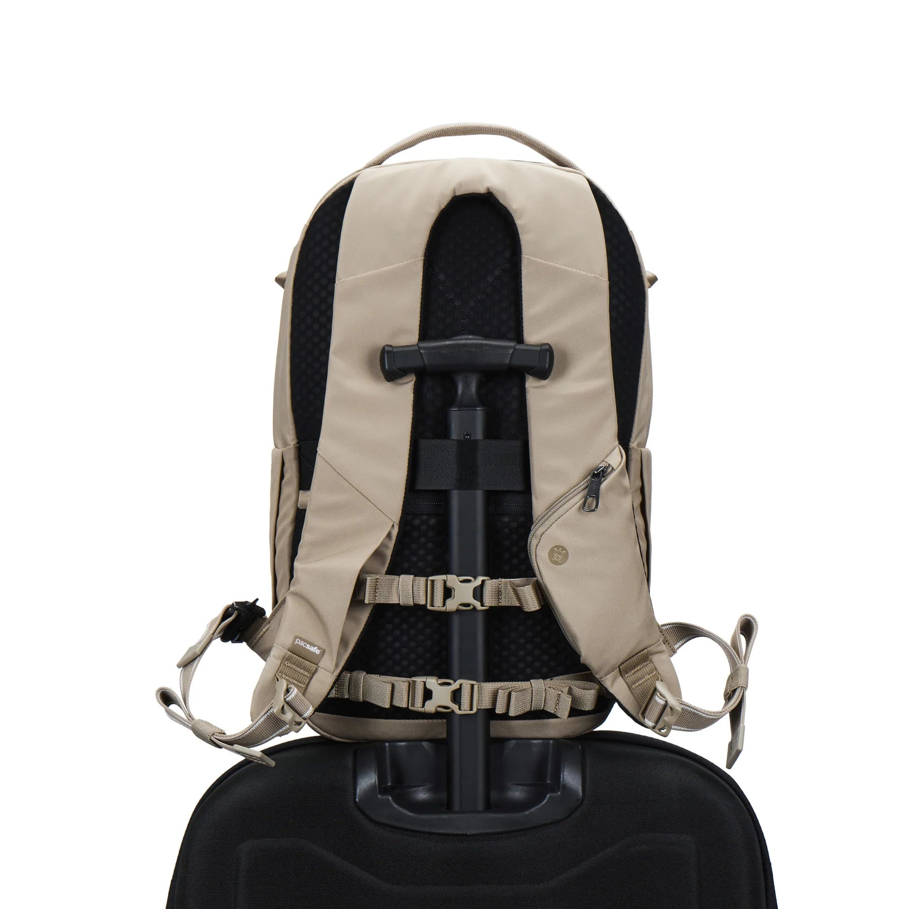 Pacsafe V 26L Tour Backpack in black - Rainbow Bags