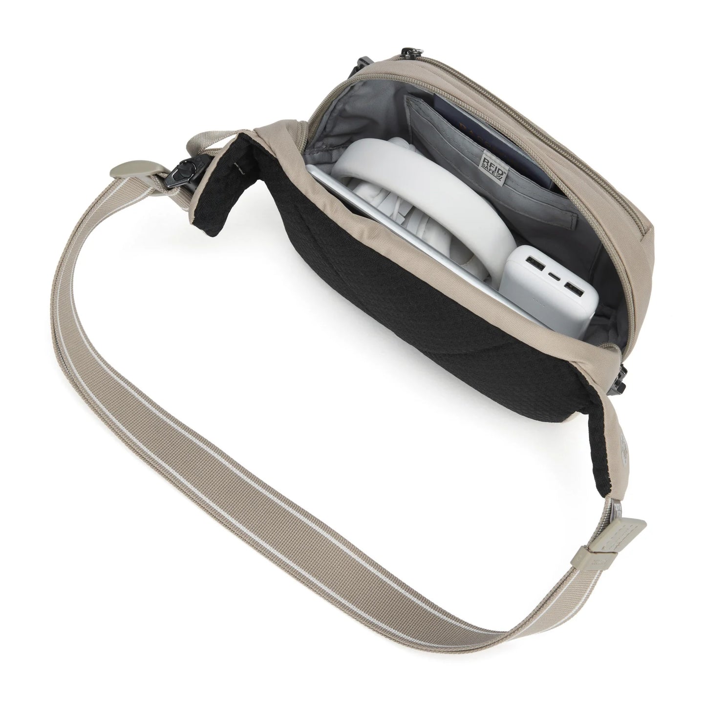 حزمة الورك Pacsafe Metrosafe LS120 Econyl المضادة للسرقة