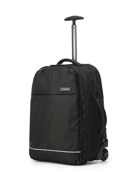 TOSCA SO-LITE TROLLEY BACKPACK - BLACK - Rainbow Bags