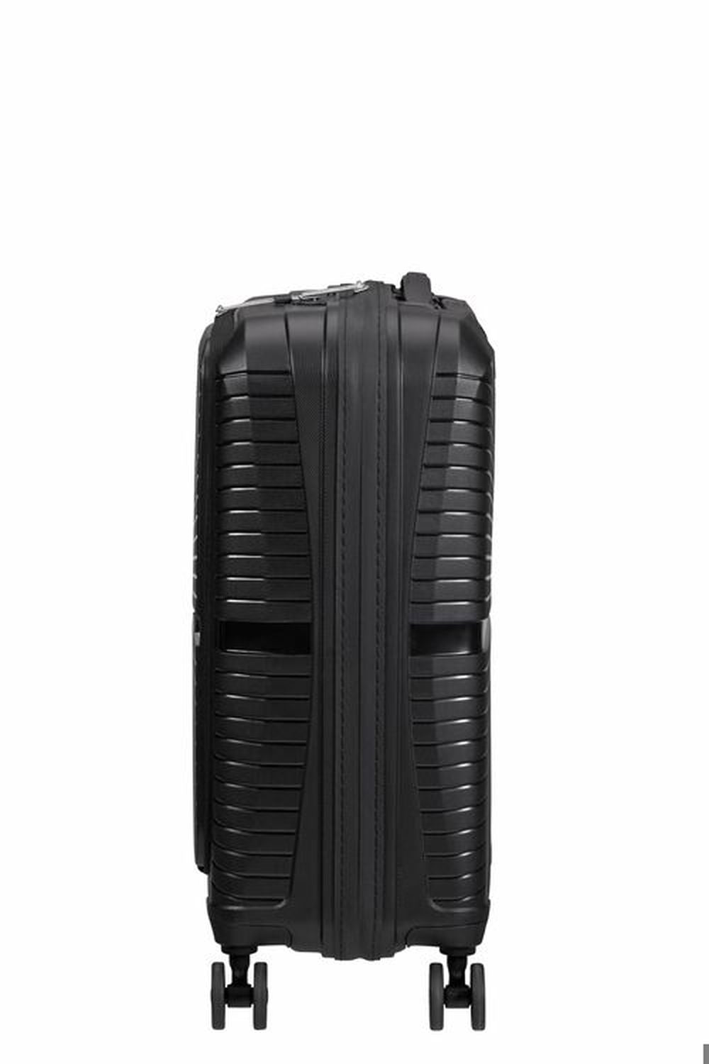 American Tourister Airconic 55 cm 4 Wheel Front Loading Carry-On Spinner - Onyx Black - rainbowbags