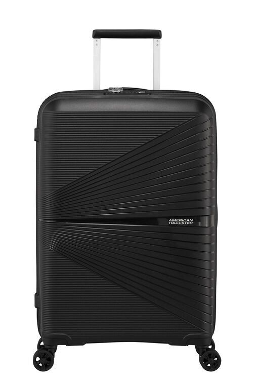 American Tourister Airconic 67 cm Medium 4 Wheel Hard Suitcase Onyx Bladk - rainbowbags