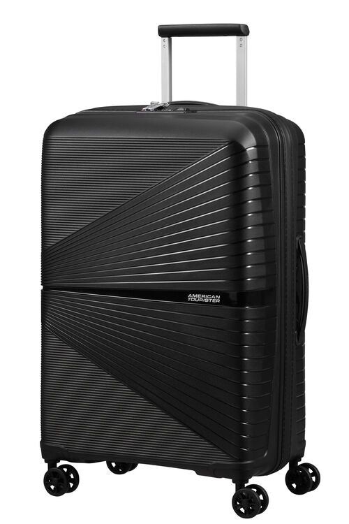 American Tourister Airconic 67 cm Medium 4 Wheel Hard Suitcase Onyx Bladk - rainbowbags