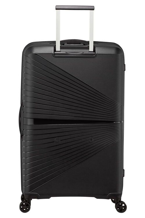 American Tourister Airconic 77 cm Large 4 Wheel Hard Suitcase Onyx Black - rainbowbags