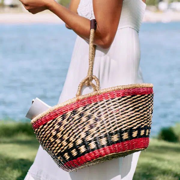 Annabel Trends - Seagrass Basket - rainbowbags