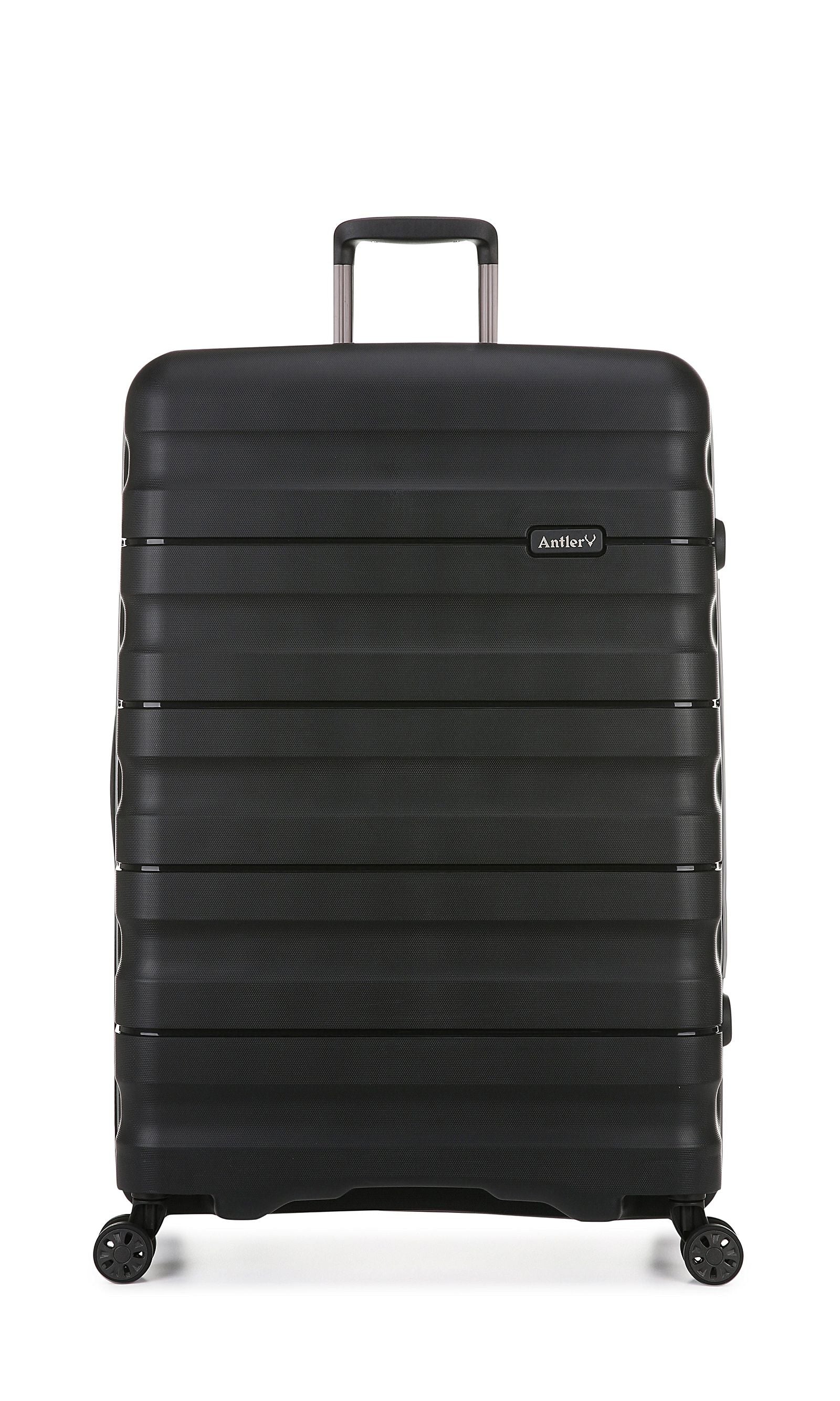 Antler - Lincoln Medium 68cm Hardside 4 Wheel Suitcase - Black - rainbowbags