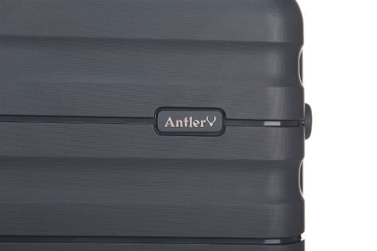Antler - Lincoln Small 56cm Hardside 4 Wheel Suitcase - Charcoal - rainbowbags