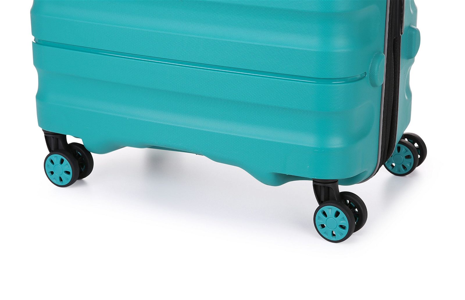 Antler - Lincoln Small 56cm Hardside 4 Wheel Suitcase - Teal - rainbowbags