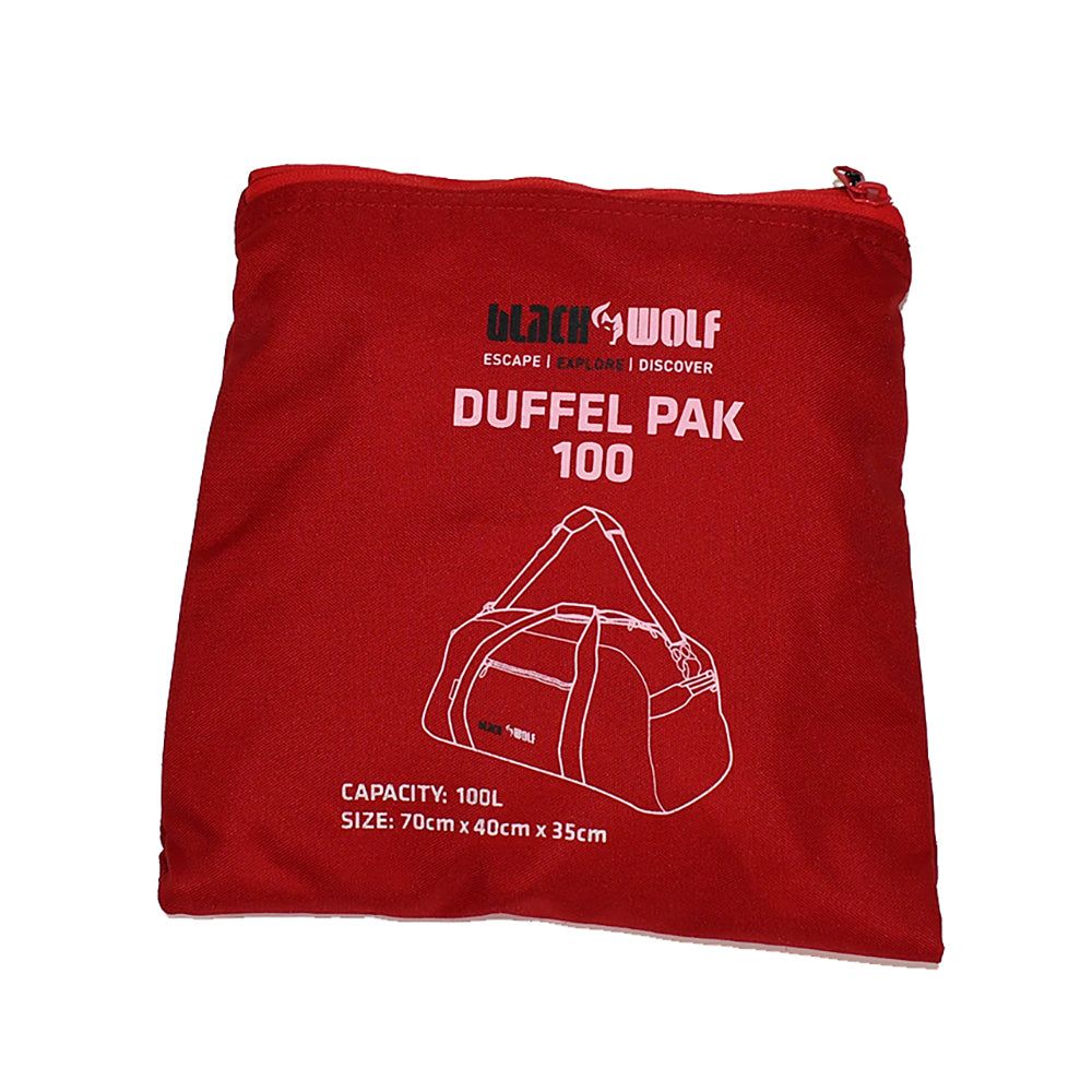 Black & Wolf - Foldable DufflePack 100L - rainbowbags