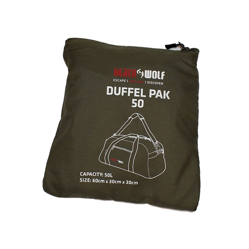 Black & Wolf - Foldable DufflePack 50L - rainbowbags