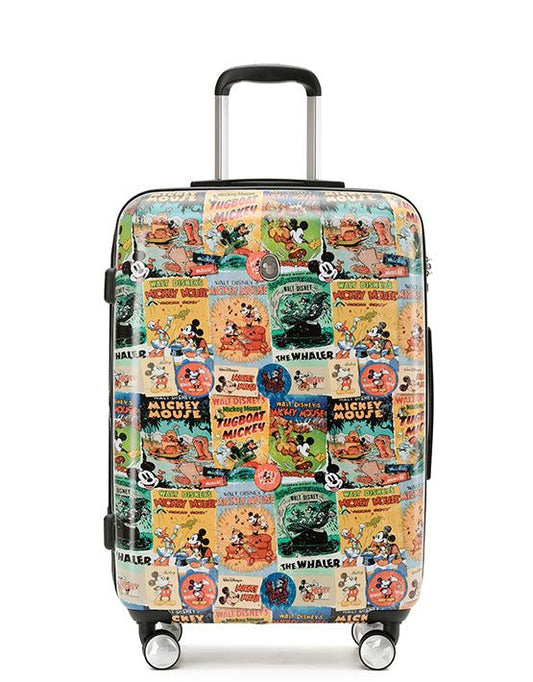 DISNEY MICKEY COMIC Medium Hard 4wheels Suitcase - rainbowbags