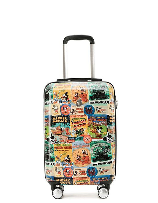 DISNEY MICKEY COMIC Small Carry-on Hard 4wheels Suitcase - rainbowbags