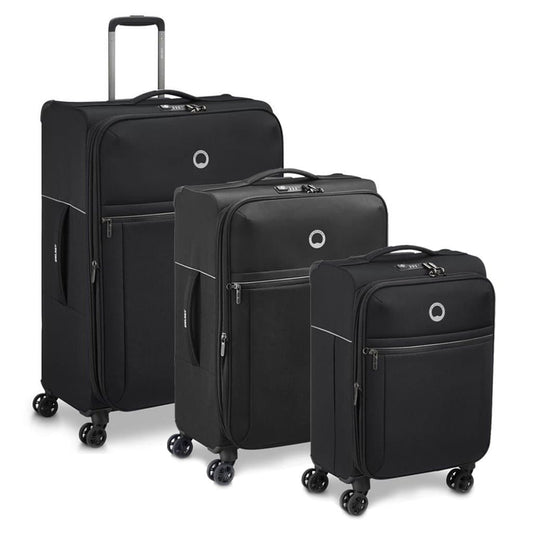 Delsey BROCHANT 2.0 Softsided Luggage Sets - Black - rainbowbags